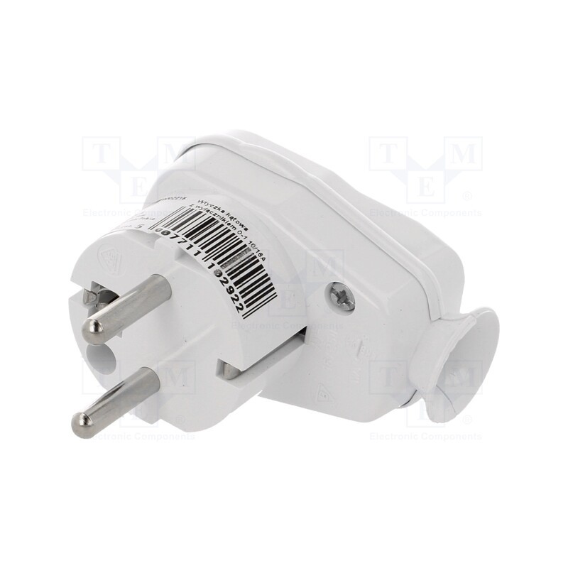 1 pcs x PCE - 9002215 - Connector: AC supply, male, plug, 2P+PE, 250VAC, 16A, Type: round
