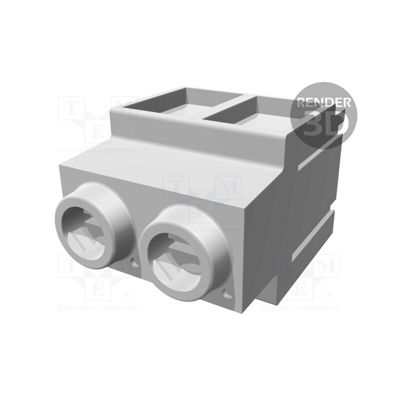 1 pcs x HARTING - 14020225402000 - PCB terminal block, angled 90°, 10.16mm, ways: 2, on PCBs, tinned
