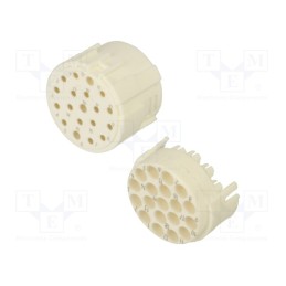 1 pcs x HARTING - 9151193101 - Connector: M23, contact insert, PIN: 19(3+16), female, crimped