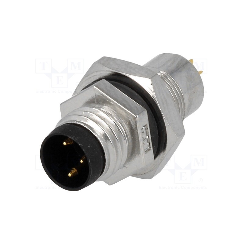 1 pcs x AMPHENOL LTW - 8-03PMMS-SH7001 - Connector: M8, male, PIN: 3, for panel mounting,rear side nut