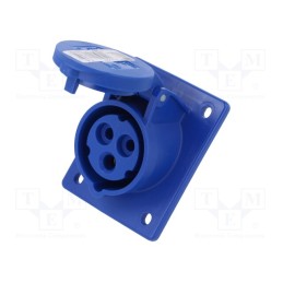 1 pcs x PCE - 413-6 - Connector: AC supply, socket, female, 16A, 230VAC, IEC 60309, IP54