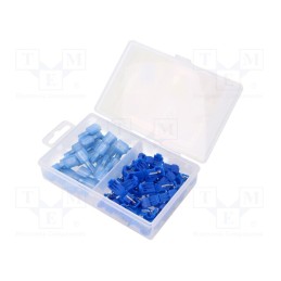 1 set x NINIGI - ST-ASS-TTAP50SET-B - Kit: connectors, IDC,crimped, for cable, blue, 50pcs.