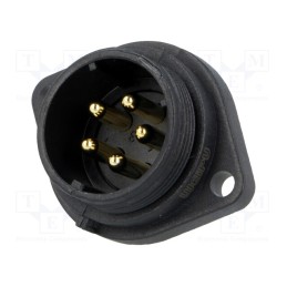 1 pcs x WEIPU - SP2113/P5-1N - Socket, SP21, male, PIN: 5, IP68, 30A, soldering, 500V, 4mm2, -25÷85°C