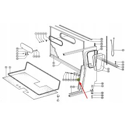 071543 0 door seal 15 x 20 x 60 mm