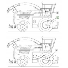 John deere az39677 crusher belt set