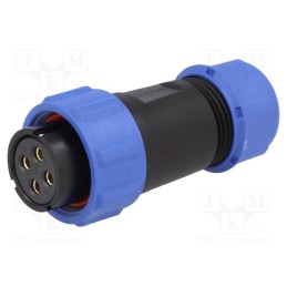 1 pcs x WEIPU - SP2110/S4II-2N - Plug, SP21, female, PIN: 4, IP68, 7÷12mm, 10A, screw terminal, 500V