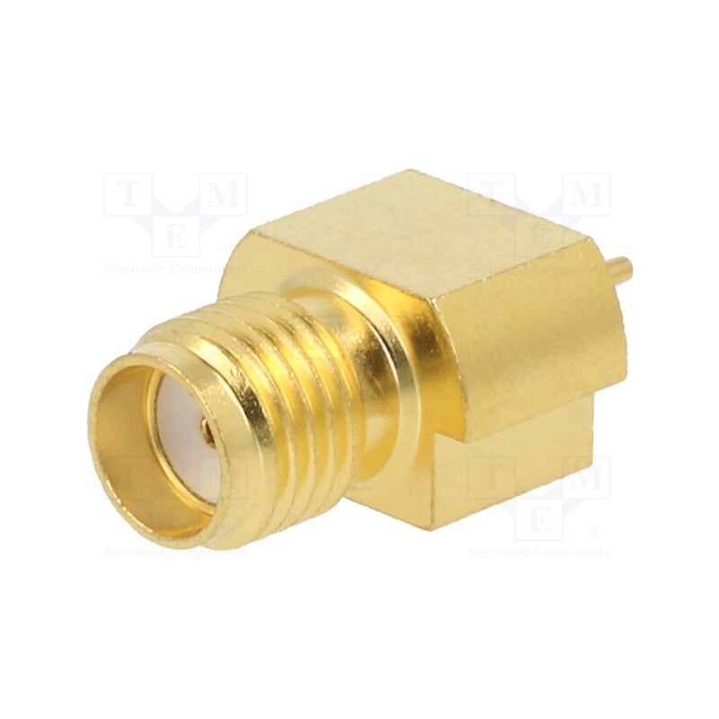 1 pcs x MUELLER ELECTRIC - BU-1420721881 - Socket, SMA, female, card edge, horizontal, 50Ω, SMT, on PCBs, PTFE