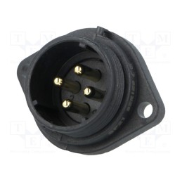 1 pcs x WEIPU - SP2113/P4-2N - Socket, SP21, male, PIN: 4, IP68, 10A, screw terminal, 500V, 1.5mm2