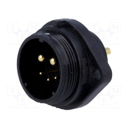 1 pcs x WEIPU - SP2113/P5B-1N - Socket, SP21, male, PIN: 5(2+3), IP68, 5A,30A, soldering, 500V