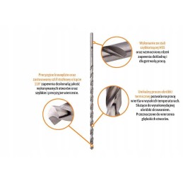 HSS metal drill bit long din 1869 3 0 150 mm t