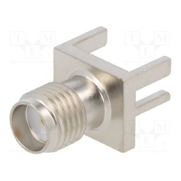 1 pcs x MUELLER ELECTRIC - BU-1420701806 - Socket, SMA, female, card edge,middle board mount, horizontal