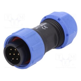 1 pcs x WEIPU - SP1710/P7-1N - Plug, SP17, male, PIN: 7, IP68, 6÷10mm, soldering, for cable, 400V