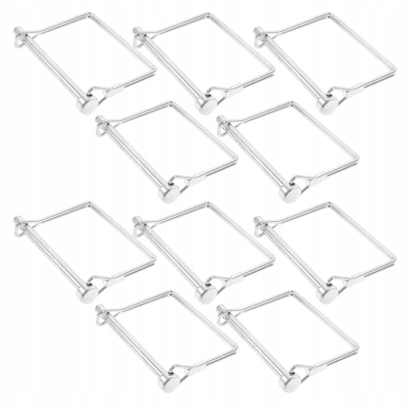Spring connector pins for heavy loads, made of steel wire, 10 pcs
