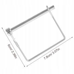 Spring connector pins for heavy loads, made of steel wire, 10 pcs