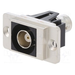 1 pcs x CLIFF - CP30737M - Coupler, BNC socket,both sides, 50Ω, silver, Mat: metal, DUALSLIM