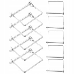 Spring connector pins for heavy loads, made of steel wire, 10 pcs