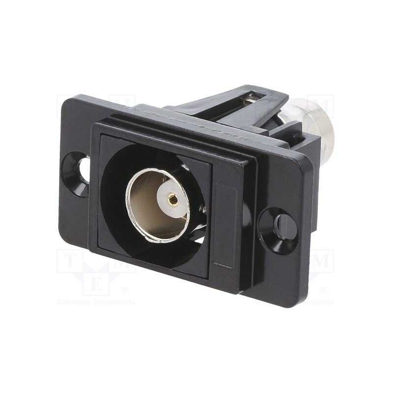 1 pcs x CLIFF - CP30737MB - Coupler, BNC socket,both sides, 50Ω, black, Mat: metal, DUALSLIM
