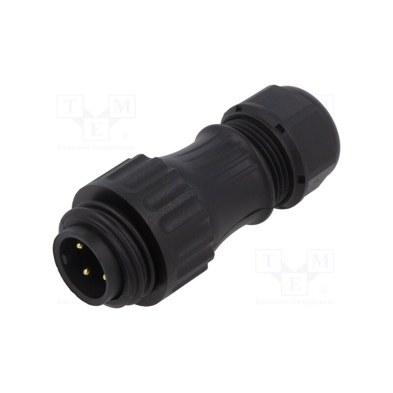 1 pcs x WEIPU - WA22J4TK2II - Plug, WA22, male, PIN: 4, 3+PE, IP67, 7÷12mm, 16A, screw terminal