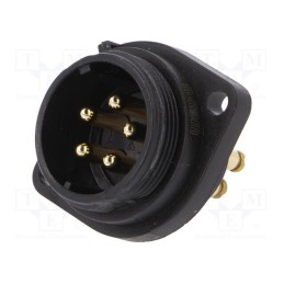 1 pcs x WEIPU - SP2113/P5-2N - Socket, SP21, male, PIN: 5, IP68, 10A, screw terminal, 500V, 1.5mm2