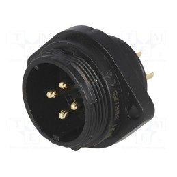 1 pcs x WEIPU - SP2113/P4-1N - Socket, SP21, male, PIN: 4, IP68, 30A, soldering, 500V, 4mm2, -25÷85°C