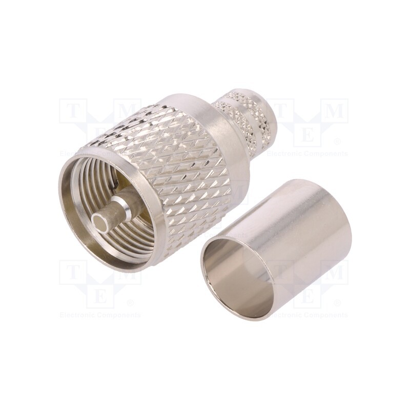 1 pcs x AMPHENOL RF - U1121A1-NPHS-7A-50 - Plug, UHF (PL-259), male, straight, KX13,RG214, crimped, for cable