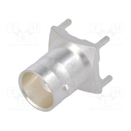 1 pcs x TE Connectivity - 1-1337445-0 - Socket, BNC, female, straight, 50Ω, THT, on PCBs, PTFE
