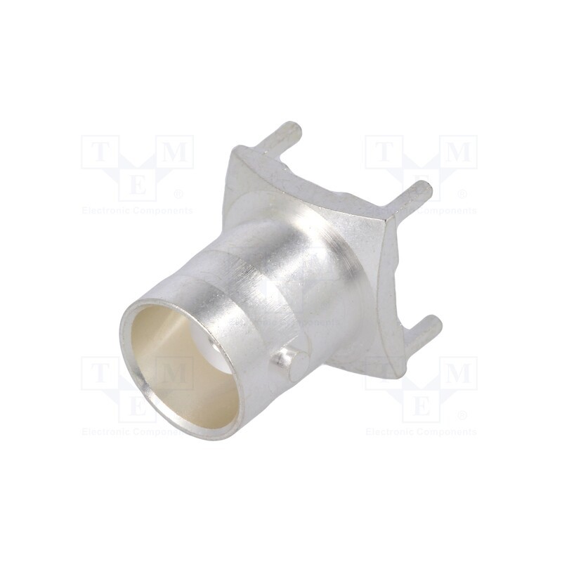 1 pcs x TE Connectivity - 1-1337445-0 - Socket, BNC, female, straight, 50Ω, THT, on PCBs, PTFE
