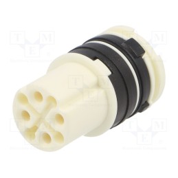 1 pcs x HUMMEL - 7003943102 - Connector: M16, contact insert, female, for cable, PIN: 8(4+4)