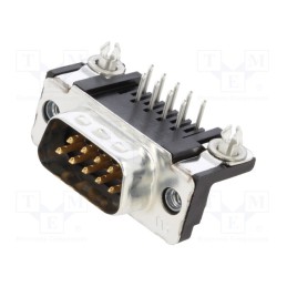 1 pcs x TE Connectivity - 5747840-3 - D-Sub, PIN: 9, socket, male, angled 90°, THT, UNC 4-40, AMPLIMITE