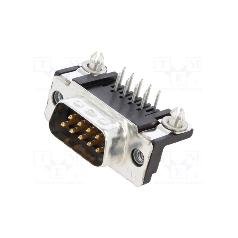 1 pcs x TE Connectivity - 5747840-3 - D-Sub, PIN: 9, socket, male, angled 90°, THT, UNC 4-40, AMPLIMITE
