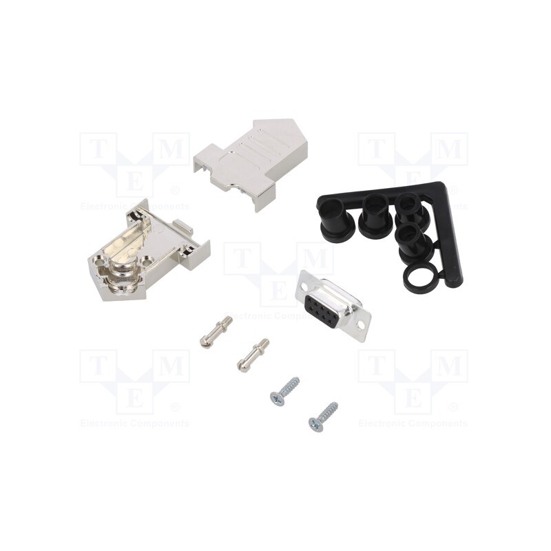 1 pcs x ENCITECH - 6355-0072-31 - D-Sub, PIN: 9, plug, female, soldering, for cable, black