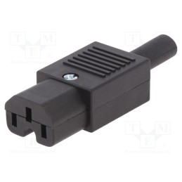 1 pcs x BULGIN - PX0597 - Connector: AC supply, plug, female, 10A, 250VAC, IEC 60320, C13 (F)