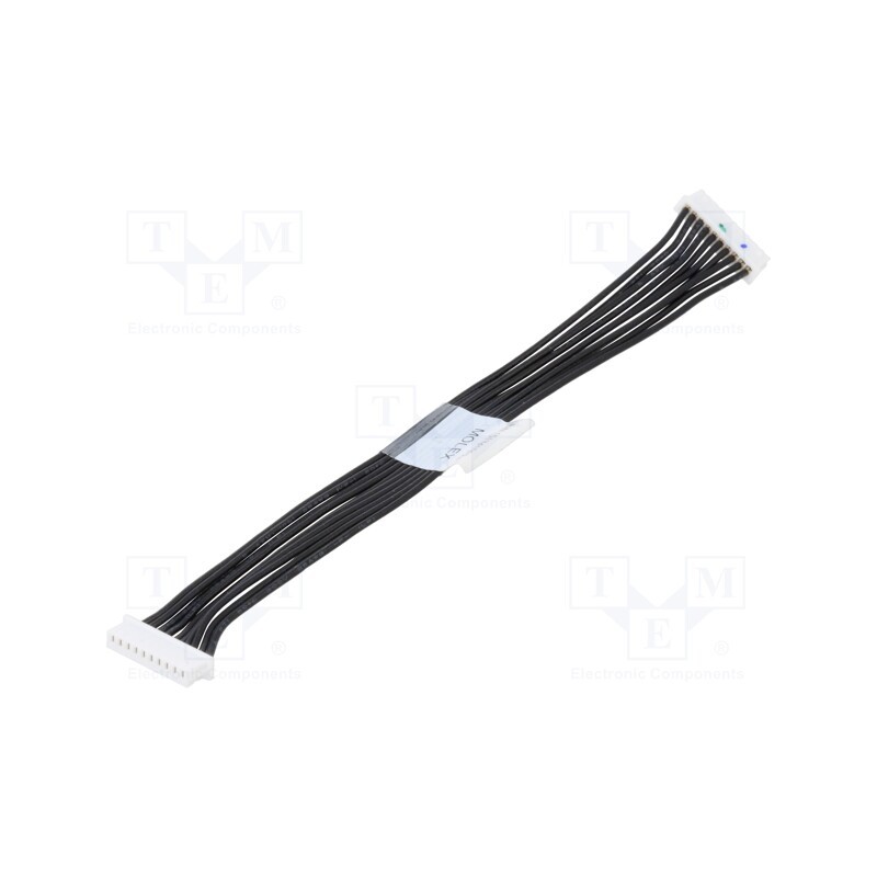 1 pcs x MOLEX - 151341001 - Plug, wire-board, female x2, PicoBlade™, PIN: 10, with leads, 125V