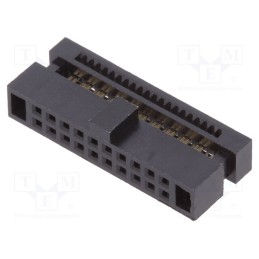 1 pcs x Amphenol Communications Solutions - 20021444-00020T4LF - Plug, pin strips, Minitek127®, female, PIN: 20, straight, 1.27m