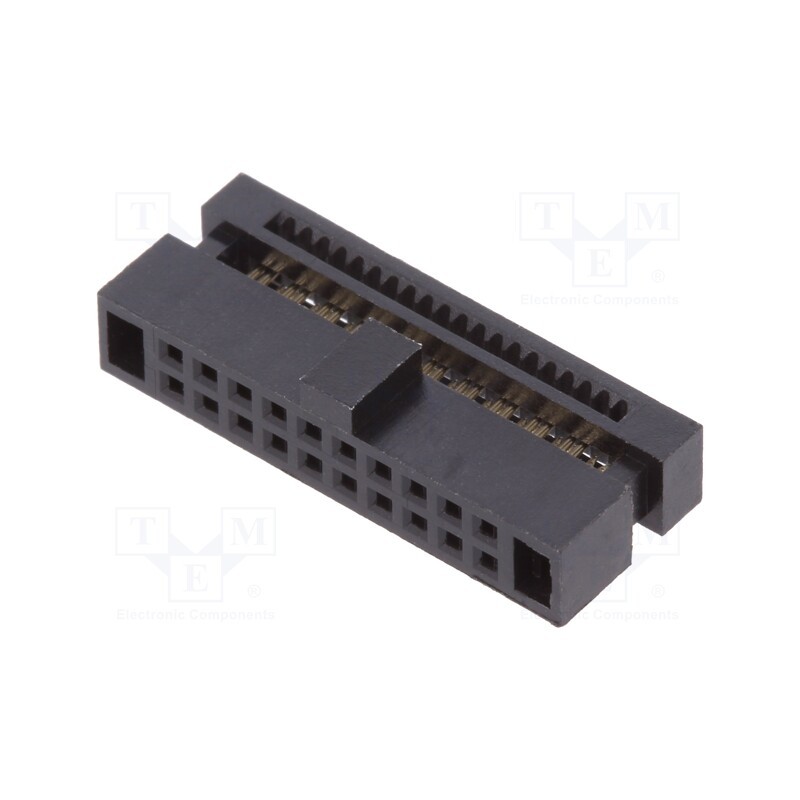 1 pcs x Amphenol Communications Solutions - 20021444-00020T4LF - Plug, pin strips, Minitek127®, female, PIN: 20, straight, 1.27m