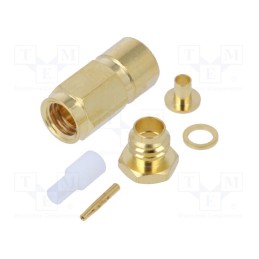 1 pcs x TE Connectivity - 1-1337607-0 - SMC Str Plg PS 50Ohm Gold Pltd RG174A/U,