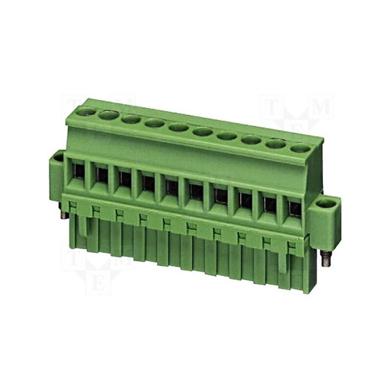 1 pcs x PHOENIX CONTACT - MVSTBR 2,5/ 8-STF-5,08 1835151 - Pluggable terminal block, 5.08mm, ways: 8, angled 90°, plug, green