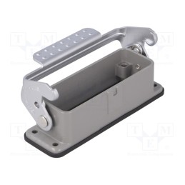 1 pcs x DEGSON ELECTRONICS - D16A-BK-1L - Enclosure: for HDC connectors, size D16A, with latch, straight