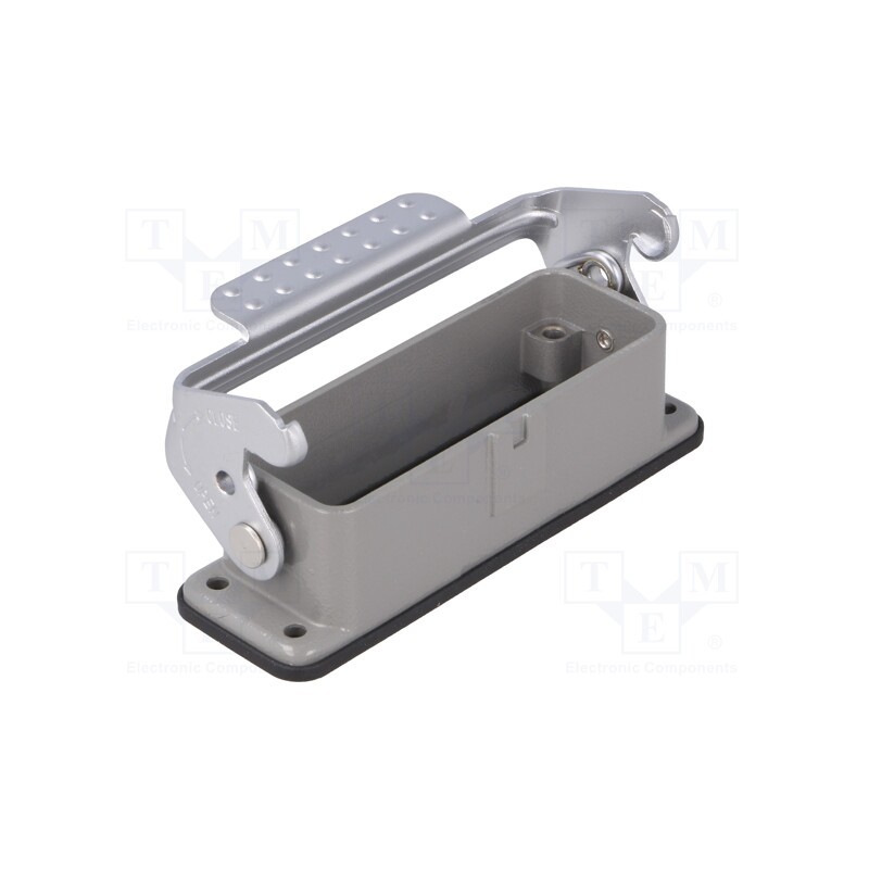 1 pcs x DEGSON ELECTRONICS - D16A-BK-1L - Enclosure: for HDC connectors, size D16A, with latch, straight