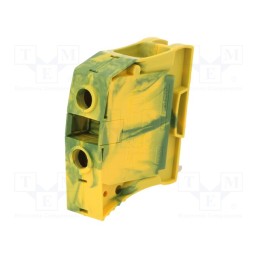 1 pcs x TE Connectivity - 1SNK516150R0000 (ZS35-PE) - Splice terminal: rail, 6÷35mm2, ways: 1, terminals: 2, yellow-green