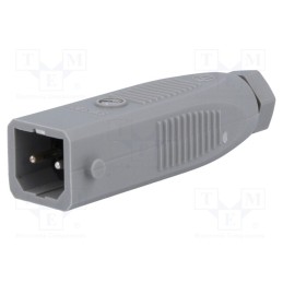 1 pcs x HIRSCHMANN - 931265106 STAS 20 - Connector: rectangular, ST, plug, male, PIN: 2, with cable clamp