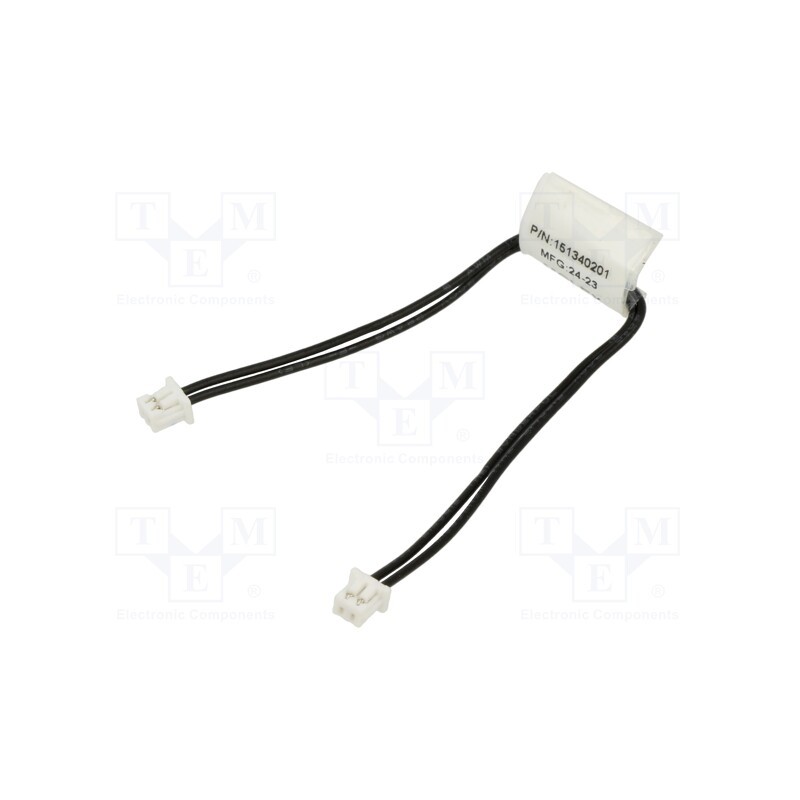1 pcs x MOLEX - 151340201 - Plug, wire-board, female x2, PicoBlade™, PIN: 2, with leads, cables