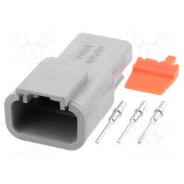 1 pcs x AMPHENOL - ATM04-3P-KIT01 - Connector: wire-wire, ATM, male, plug, for cable, PIN: 3, crimped
