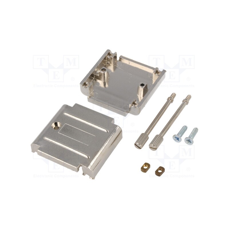 1 pcs x ENCITECH - DAPK15-JS/MET - Enclosure: for D-Sub adapters, D-Sub 15pin, shielded, UNC 4-40