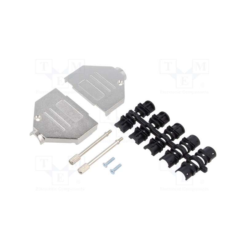 1 pcs x ENCITECH - DTZK25-K-M2.5 - Enclosure: for D-Sub connectors, D-Sub 25pin,D-Sub HD 44pin