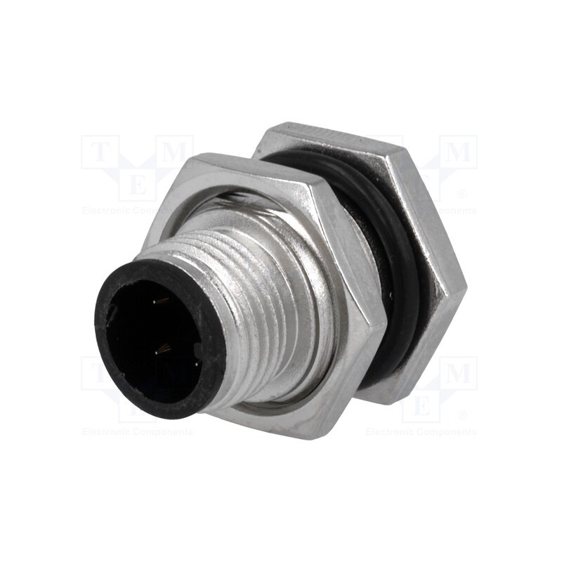 1 pcs x AMPHENOL LTW - M12A-04PMMP-SF8001 - Socket, M12, PIN: 4, male, A code-DeviceNet / CANopen, THT, IP68