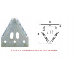 Schumacher scythe blade 10961 coarse cut 420100045