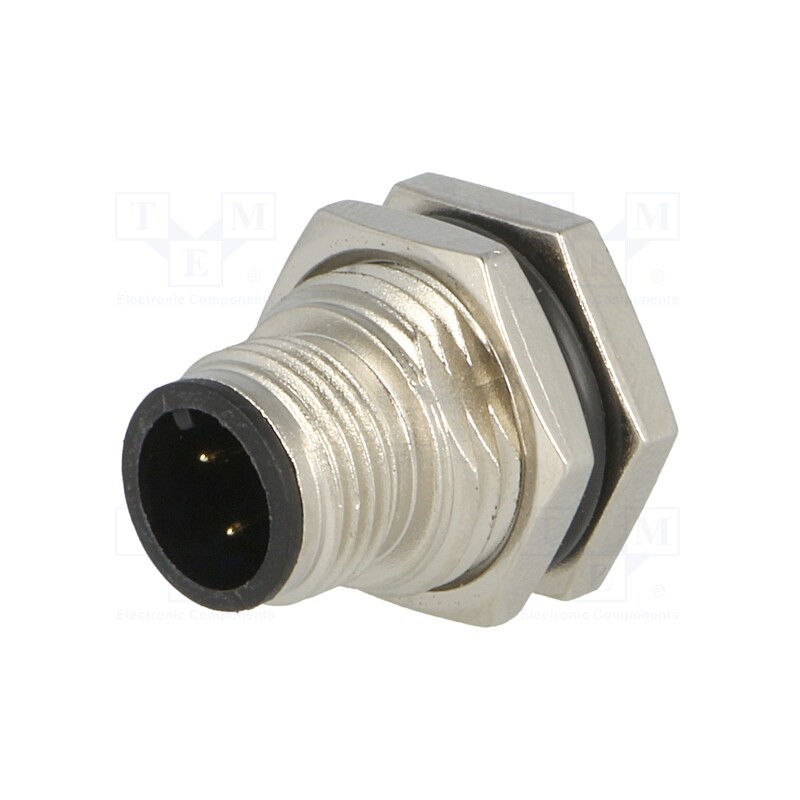 1 pcs x AMPHENOL LTW - M12A-04PMMS-SF8001 - Socket, M12, PIN: 4, male, A code-DeviceNet / CANopen, soldering
