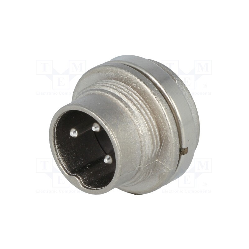 1 pcs x AMPHENOL - T3262000U - Connector: M16, socket, male, soldering, PIN: 3, 5A, 300V, IP40, C091A