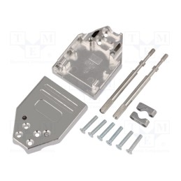 1 pcs x ENCITECH - DTZI09-K - Enclosure: for D-Sub connectors, D-Sub 9pin,D-Sub HD 15pin